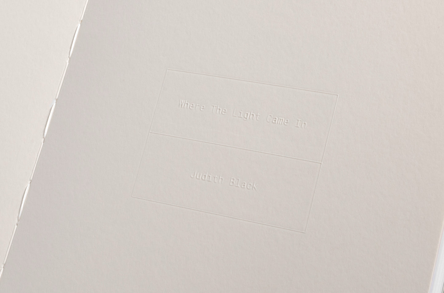 Where the Light Came in